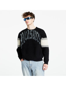 Pánský svetr PLEASURES Twitch Chunky Knit Sweater Black