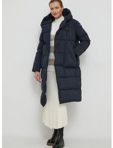 Péřová bunda Blauer dámská, tmavomodrá barva, zimní