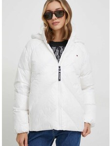 Péřová bunda Tommy Hilfiger dámská, bílá barva, zimní, WW0WW41176
