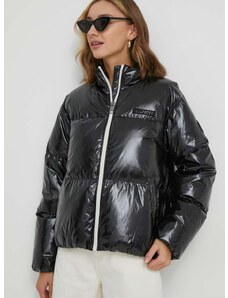 Péřová bunda Tommy Hilfiger dámská, černá barva, zimní, WW0WW41658