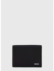 Kožená peněženka BOSS černá barva, 50512129