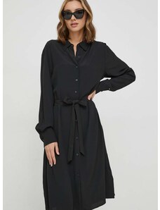 Šaty Tommy Hilfiger černá barva, mini, WW0WW40563