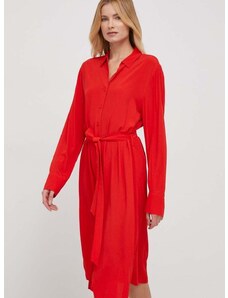 Šaty Tommy Hilfiger červená barva, mini, WW0WW40563