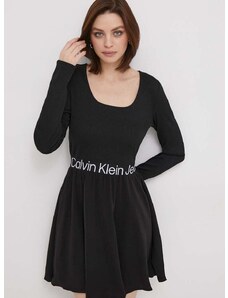 Šaty Calvin Klein Jeans černá barva, mini, J20J222523