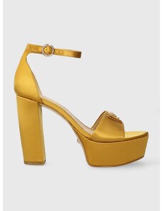 Sandály Guess SETON2 zlatá barva, FLPNY2 LEL03