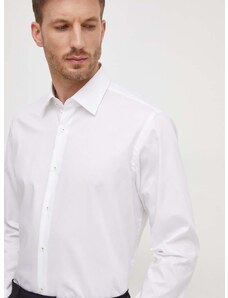 Košile BOSS bílá barva, regular, s klasickým límcem, 50511358
