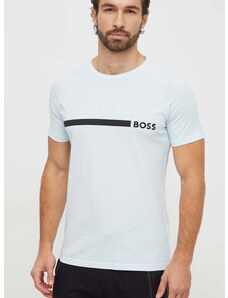 Bavlněné tričko BOSS s potiskem