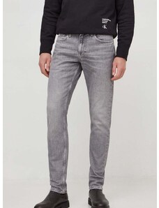 Džíny Calvin Klein Jeans pánské, šedá barva, J30J324191