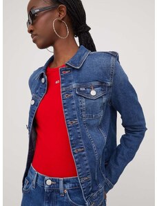 Džínová bunda Tommy Jeans dámská, přechodná, DW0DW17215