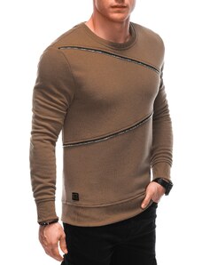 Ombre Edoti Men's sweatshirt with decorative zippers OM-SSNZ-22FW-005