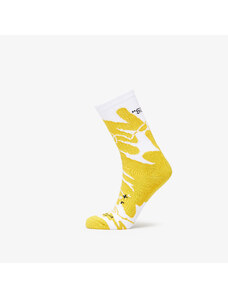 Pánské ponožky Footshop The "Basketball" Socks White/ Yellow