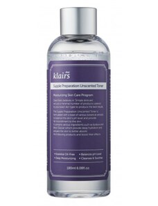 DEAR KLAIRS - SUPPLE PREPARATION UNSCENTED TONER - VEGAN hydratační toner bez parfemace 180 ml