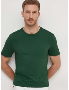 Bavlněné tričko BOSS zelená barva, 50468395