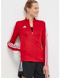 Tréninková mikina adidas Performance Tiro 23 červená barva, s aplikací, HS3512