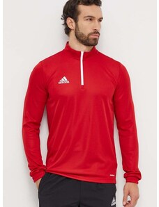 Tréninkové tričko s dlouhým rukávem adidas Performance Entrada 22 červená barva, H57556