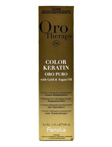 Fanola Oro Therapy 24K Color Keratin 100 ml Permanentní krémová barva bez amoniaku 6.606 Dark Blonde Warm Red