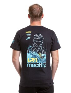 Meatfly pánské tričko Dakar Blue/Black | Modrá