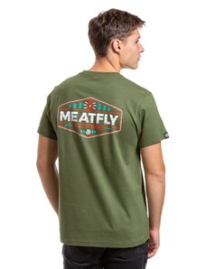Meatfly pánské tričko Lampy Olive | Zelená | 100% bavlna