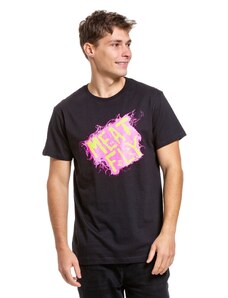 Meatfly pánské tričko Crooky Pink/Black | Černá