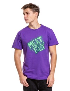 Meatfly pánské tričko Crooky Violet | Fialová