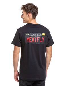 Meatfly pánské tričko Plate Black | Černá
