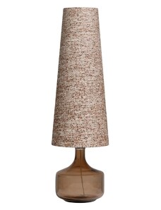 Hoorns Hnědá skleněná stolní lampa Lina 80 cm