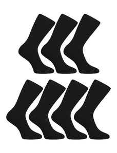 7PACK ponožky Nedeto vysoké černé (7NDTP1001)