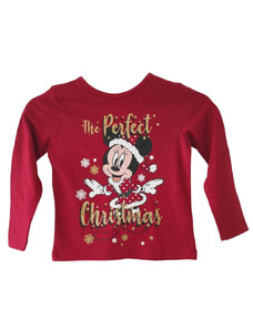 Minnie Mouse vánoční triko červené