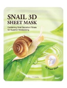 MISSHA - SNAIL 3D SHEET MASK - Korejská pleťová maska se šnečím mucinem 23 g