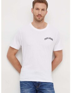 Bavlněné tričko Pepe Jeans Clementine bílá barva, s potiskem