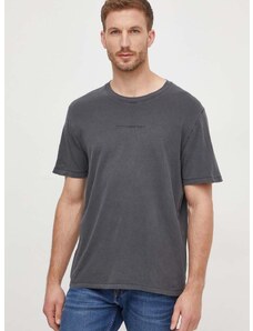 Bavlněné tričko Pepe Jeans Dave Tee šedá barva, s potiskem
