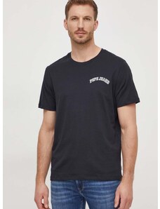 Bavlněné tričko Pepe Jeans Clementine černá barva, s potiskem