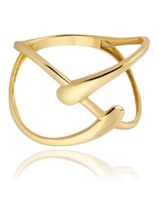 MINET Moderní zlatý prsten Au 585/1000 vel. 55 - 1,55g
