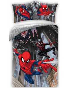 Halantex Souprava ložního povlečení Spider-man: Napříč paralelními světy - 100% bavlna - 70 x 90 cm + 140 x 200 cm