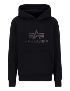 Alpha Industries mikina Basic Hoody Carbon black/black