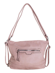 Fashionhunters Světle fialová taška na batoh 2v1 z ekologické kůže
