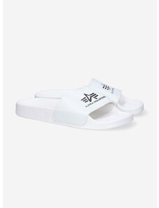 Pantofle Alpha Industries Slider bílá barva, 106956.09-white