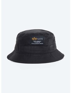 Bavlněný klobouk Alpha Industries VLC Cap černá barva, 116912.03-black