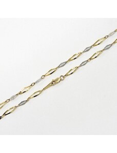 Zlatý náhrdelník bicolor MG AU 585/1000 4,70 gr ARP037102O
