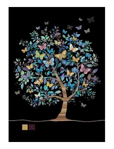 Přání do obálky Bug Art - Butterfly Tree