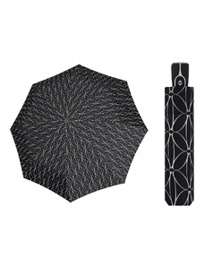 Doppler Magic Fiber Black & White Rings dámský plně automatický deštník