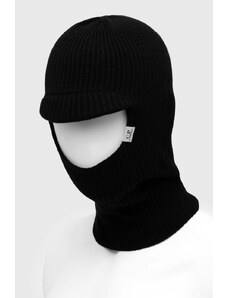 Vlněná kukla C.P. Company Ski Mask černá barva, 15CMAC269A005509A