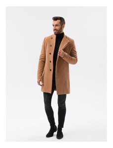 Ombre Clothing Pánský kabát ALVAR hnědý