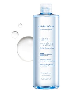 MISSHA - SUPER AQUA ULTRA HYALRON MICELLAR CLEANSING WATER - Hyporalergenní odličovač make-upu 500 ml