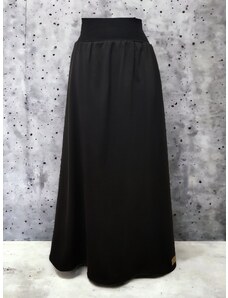 ŠatySukně Černá dlouhá hladká sukně PAULA