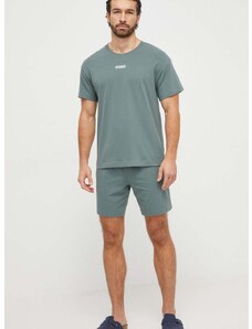 Pyžamové šortky HUGO zelená barva