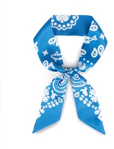 Dámský hedvábný šátek Wittchen, bílo-modrá, hedvábí