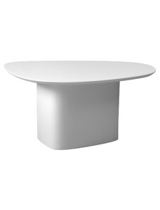 Bílý lakovaný konferenční stolek RAGABA CELLS 90 x 55 cm