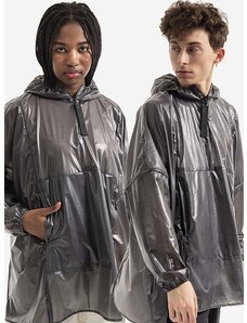 Nepromokavá bunda Rains Ultralight Anorak 18760 BLACK černá barva, přechodná, oversize