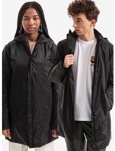 Bunda Rains Padded Nylon Coat 15480 BLACK černá barva, přechodná, oversize